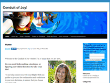 Tablet Screenshot of conduitofjoy.com